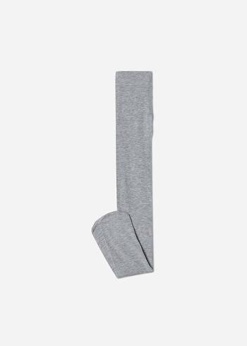 Rajstopy Dziecięce Calzedonia Super Opaque with Cashmere Szare | PL3012MA